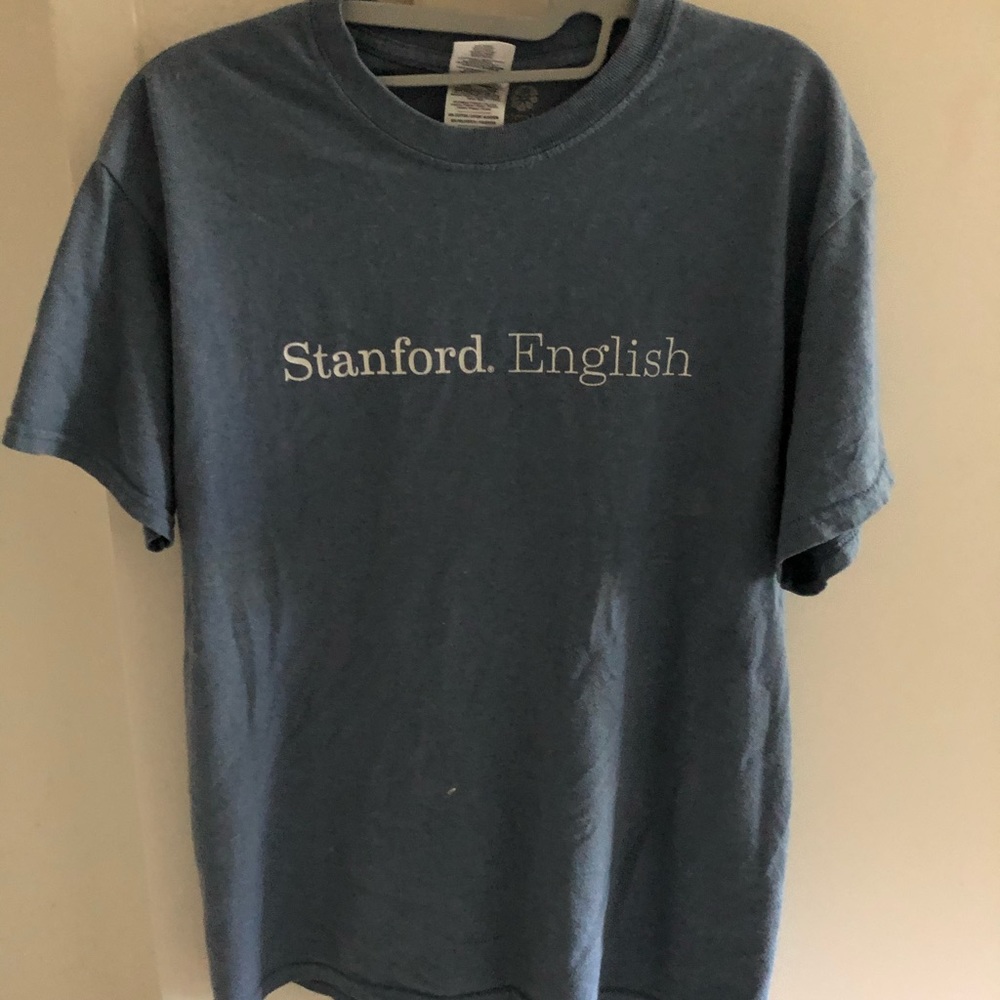 Stanford/college tee/blue cotton (M)